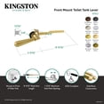 thumbnail image 4 of Kingston Brass KTHL0 Metropolitan Front Mount Toilet Tank Lever in Matte Black, 4 of 5