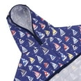 thumbnail image 4 of HDE Dog Raincoat Hooded Slicker Poncho for Small to X-Large Dogs and Puppies Nautical Boats L, 4 of 6