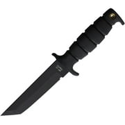 Ontario 8400 Spec Plus 6" 1095HC Tanto Blade Solid Black Tactical Fixed Knife