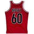 thumbnail image 4 of Nipsey Hussle Men's Headgear Classics Boogie #60 Embroidered Basketball Jersey (Small, Red), 4 of 5