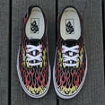 thumbnail image 5 of Vans Authentic Vans Mash Up Flames Black Men's Classic Skate Shoes Size 10, 5 of 6