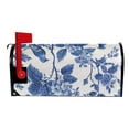 thumbnail image 2 of Mailbox Covers Magnetic Large Size 25.4x20.78in Mailbox Wraps Post for Garden Yard Decor Blue Flowers and Birds, 2 of 9