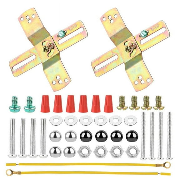 2 Sets Light Fixture Mounting Bracket,with Screws