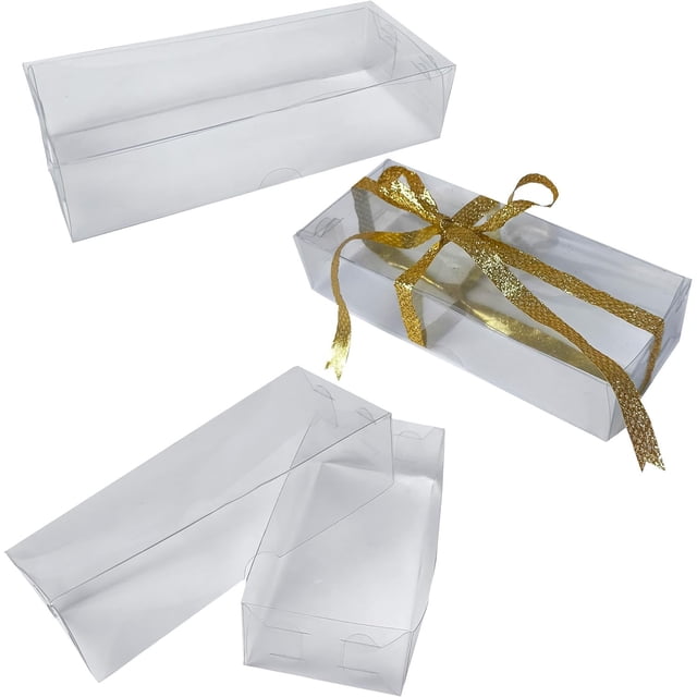 Cajas Acetato Base y Tapa Transparente modelo 1831 Caja Armable para regalos, Recuerdos, Repostería, Caja Todo transparente