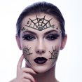 thumbnail image 3 of 9 Sheets Halloween Face Tattoo Fashion Scary Tattoo Sticker Temporary Tattoo, 3 of 10