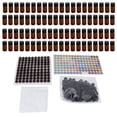 thumbnail image 1 of 100 botellas de aceite esencial de 3 ml, tamaño mini, impermeables, duraderas, sin olor, evitan fugas, transparentes, con gotero de 3 ml., 1 of 14