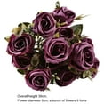 thumbnail image 6 of Walbest 1 Bouquet Artificial Rose Flower Realistic Non Withering 6 Flowers Decorative Fake Rose Flower Bouquet Wedding Party Decoration, 6 of 7