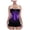 Purple, variant on Plus Size Corset Top for Women Bustier Lace up Gothic Lingerie Burlesque Costume Dress (Purple, 3XL)