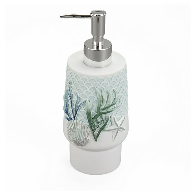 Ocean Reef Soap Pump - Ceramic Lotion Dispenser for Sea Themed Bathroom  Countertop - Walmart.com