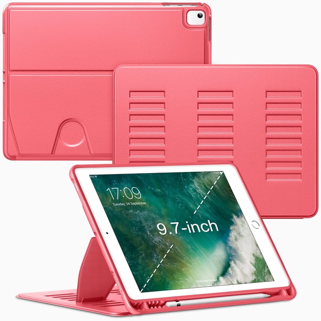 Funda VIKESI para iPad 9.7" 5ª/6ª Gen Air 1/2 Roja