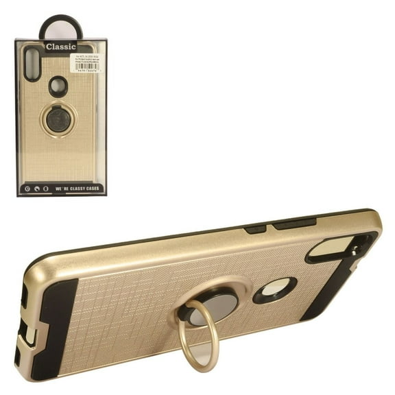 GSA Brushed with Ring Stand Case for Alcatel 3V (2019) - Gold