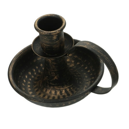 OFFIGAM Rustic Wrought Iron Candle Holder Stand for Coffee Table Home Decor with Versatile Candle Compatibility