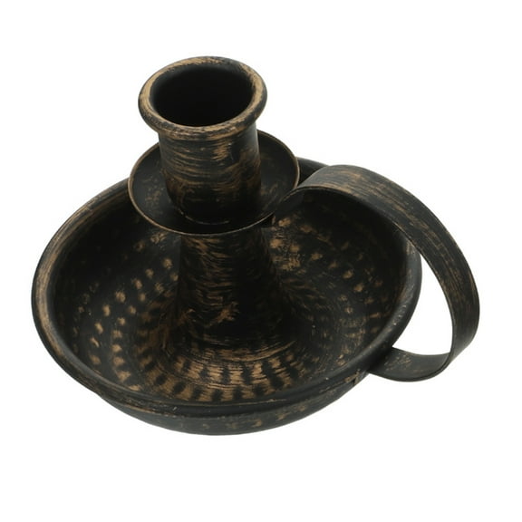 OFFIGAM Rustic Wrought Iron Candle Holder Stand for Coffee Table Home Decor with Versatile Candle Compatibility