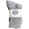 thumbnail image 2 of Yacht & Smith 60 Pairs of Kids Sports Crew Socks, Wholesale Bulk Pack Sock for Boys & Girls, by SOCKS'NBULK (6-8 Boys, Gray), 2 of 4