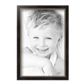 thumbnail image 2 of ArtToFrames 8" x 12" Black Square with Gold Beads Picture Frame, 8x12 inch Black Wood Poster Frame (WOM-5021),  Pack, 2 of 7