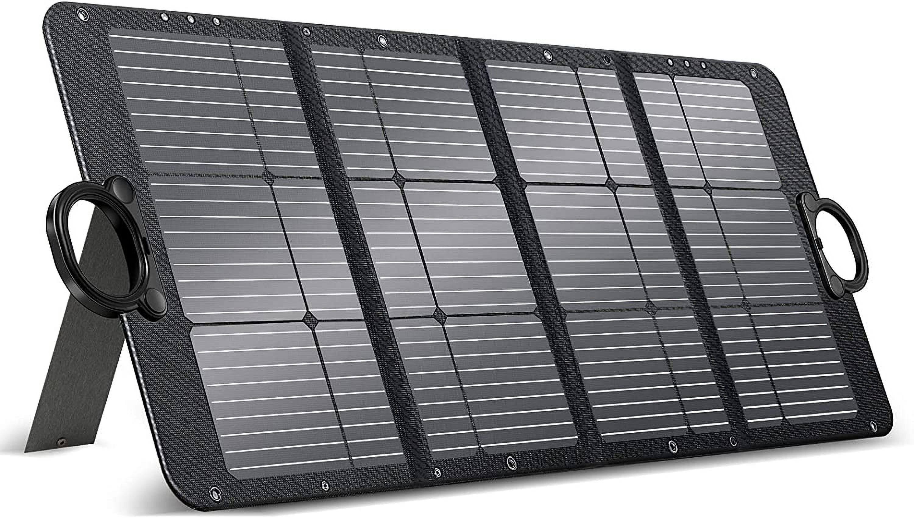 Manusage100W Portable Solar Panel Waterproof IP65 & Durable Cable for Jackery/Ecoflow/Bluetti/Goal Zero/Rockpals Power Station Suitable for Outdoor Camping