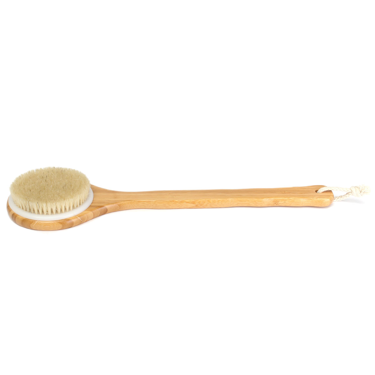 Wrvxzio 15.7" Bath Brush Natural Bristle Exfoliating Shower Brush Wooden Brush Back Body Massager Shower Skin Spa - image 3 of 7