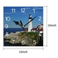 thumbnail image 6 of VOCOO 10" Square Silent Non-Ticking Wall Clock, Battery Operated for Living Room, Bedroom, Kitchen, Office, 6 of 8