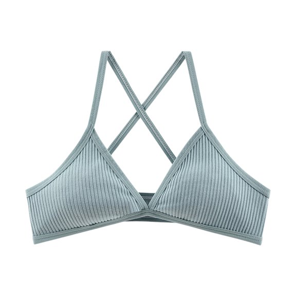 Bras for Women Full Coverage Thread Triangle Wireless Lightly Lined lette Top Beauty Back Out Comfortable Push Up Bra