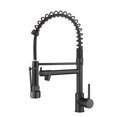 thumbnail image 2 of Commercial Black Kitchen Faucet with Pull Down Sprayer, Single Handle Single Lever Kitchen Sink Faucet, 2 of 6