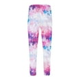 thumbnail image 4 of BiZtdJrK Men's Fleece Lined Joggers Tie Dye Drawstring Waist Running Sweat Pants Elastic Bottom Athletic Trousers with Pockets Multicolor L, 4 of 5