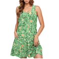 thumbnail image 3 of Floral Printed A-line Mini Dress for Women 2025 Sleeveless Casual Beach Sundress Flowy Summer Dresses for Holiday, 3 of 5