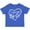 Royal Blue, variant on Inktastic I Love My Big Sis in White Chalk Heart Boys or Girls Toddler T-Shirt
