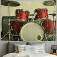 thumbnail image 2 of Autua Drum Set Tapestry Wall Hanging Unique Style Graphic Tapestries Home Wall Decor Art for Living Room Bedroom Apartment Farmhouse Dorm Decorations for Dorm, Wall Art Tapestry 60x50inch, 2 of 6