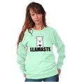 thumbnail image 4 of Llamaste Namaste Spiritual Llama Sweatshirt for Men or Women Brisco Brands 2X, 4 of 6