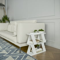 Ada Home Decor Furniture White Saphire Modern Coffee Table with Storage Shelf