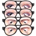 thumbnail image 1 of KAKOWELY 4 gafas divertidas, novedosas, para fiesta, accesorios para fotos, trucos y recuerdos de fiesta., 1 of 5