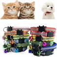 thumbnail image 4 of Collares reflectantes para gatos, collar reflectante con hebilla de campana, accesorio ajustable personalizado para gatos - 12 colores a elegir -, 4 of 5
