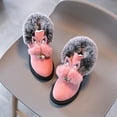 thumbnail image 5 of Zshosam Toddler Combat Boots Baby Boy Girl Boots Shoes Winter Snow Anti-Slip Soft Sole Warm Toddler Prewalker Booties Size 10.5,(Pink Little Kids 10.5), 5 of 9