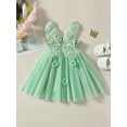 thumbnail image 3 of Jxzom Toddler Baby Girl Butterfly Dress Sleeveless Tulle Tutu Wings Fairy Ruffle Birthday Party Princess Dresses, 3 of 8