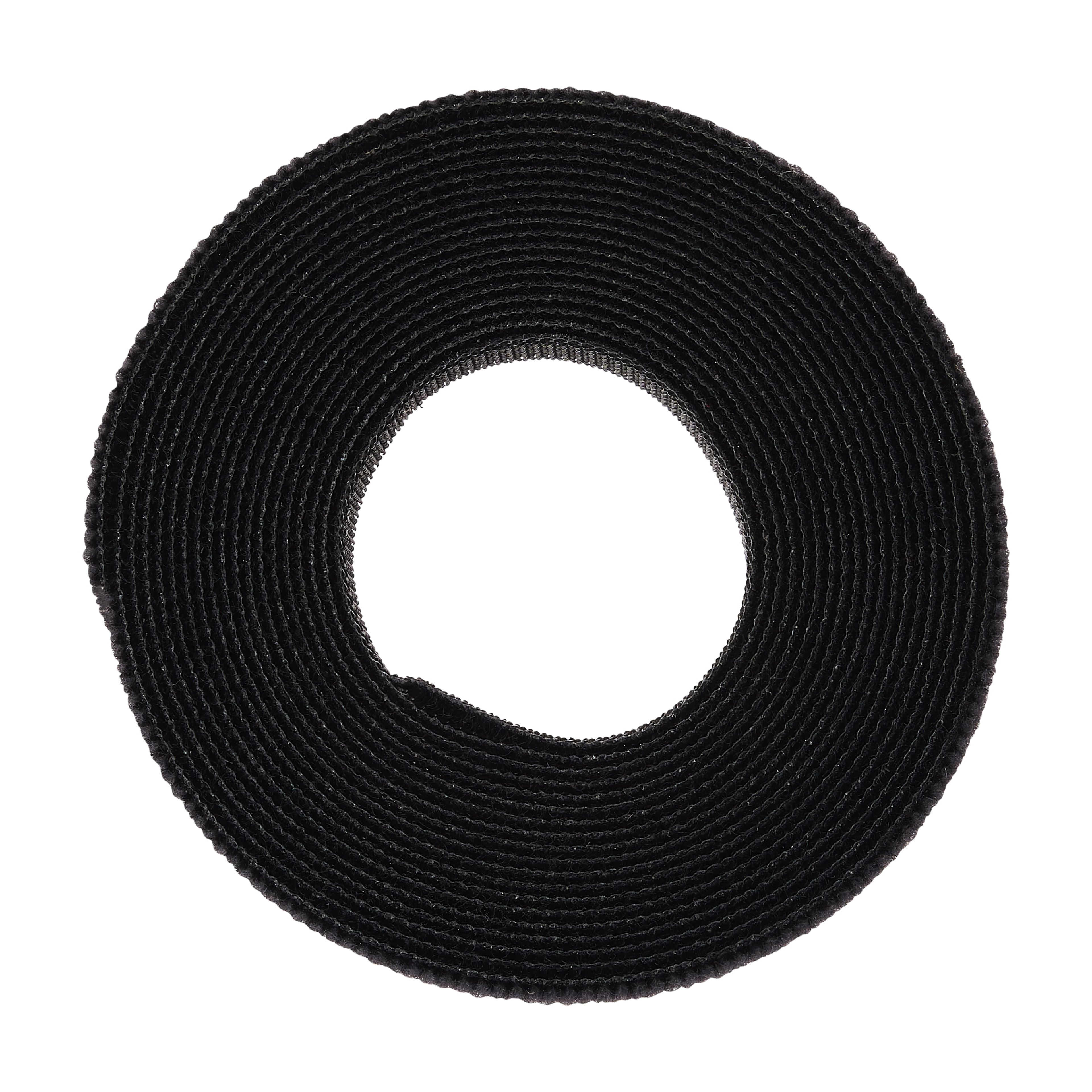 VELCRO Brand ONE-WRAP Black Roll, 12ft., 8 Pack