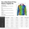 thumbnail image 4 of Rocae Multicolored Butterflies Print Breathable Sun Protection Hoodie Quick-Dry Lightweight Long Sleeve Hoodie Unisex Running Sports Shirt XX-Large, 4 of 9