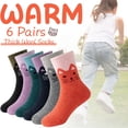 thumbnail image 2 of 6 Pairs Merino Wool Kids Hiking Socks Toddlers Boys Girls Athletic Thermal Warm Winter Socks, 2 of 6