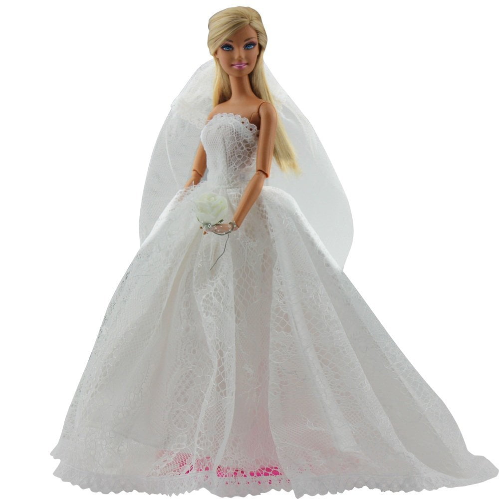 barbie wedding dress walmart