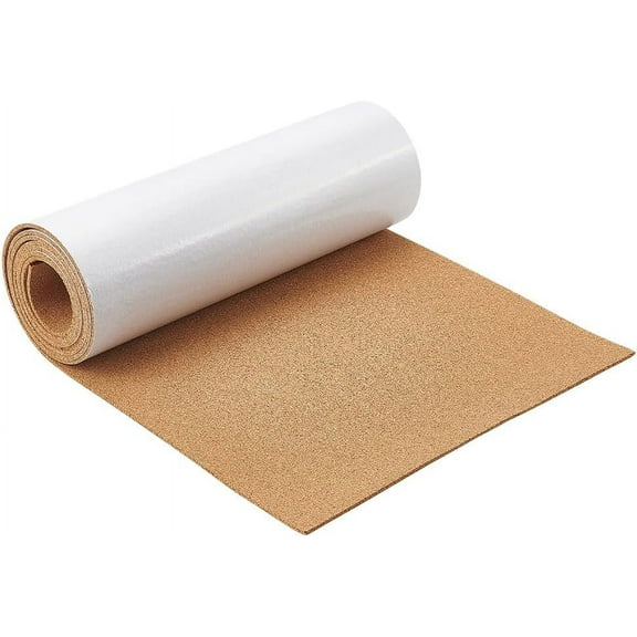 78.7x11.8inch Self-Adhesive Cork Rolls 3mm Cork Sheets Burlywood Cork Board Mats Coasters Cork Sheets for Wall Furniture Decoration DIY Handicrafts