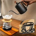 thumbnail image 4 of 2 Pcs Coffee Filter Holder Metal Coffee Paper Stand Coffee Paper Storage Rack Coffee Paper Storage Container Dispenser Table Napkin Holder for Restaur, 4 of 5