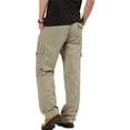 thumbnail image 3 of Lucakuins Comfort Solution Series - Pantalón cargo con cintura flexible expandible para hombre Lucakuins moda, 3 of 5