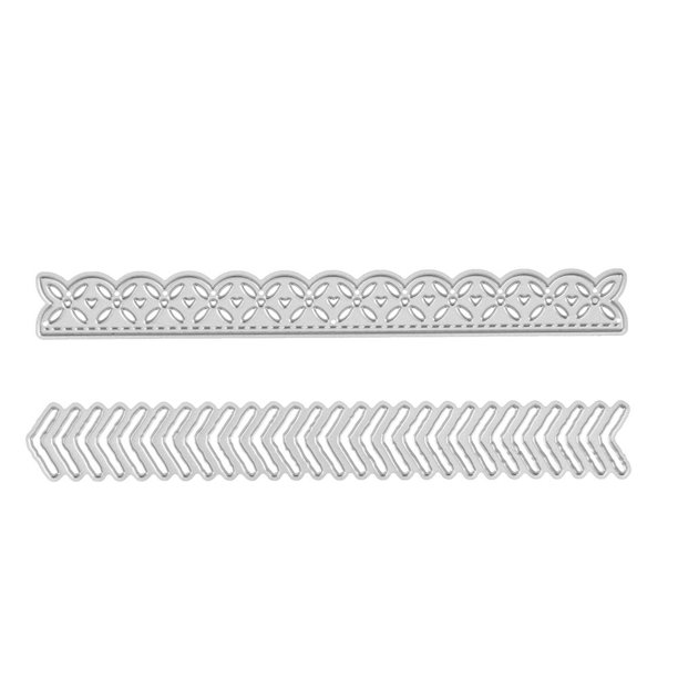 Cuadros Decorativos 2 uds., adornos de encaje, troqueles de corte, plantillas para álbum de recortes, grabado en relieve, tarjetas DIY-215335 Ehuebsd Nuevos Originales