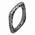 thumbnail image 3 of 925 Sterling Silver Stackable Expressions Polished Black-plated Princess Square Ring Size: 9; for Adults and Teens; for Women and Men, 3 of 5