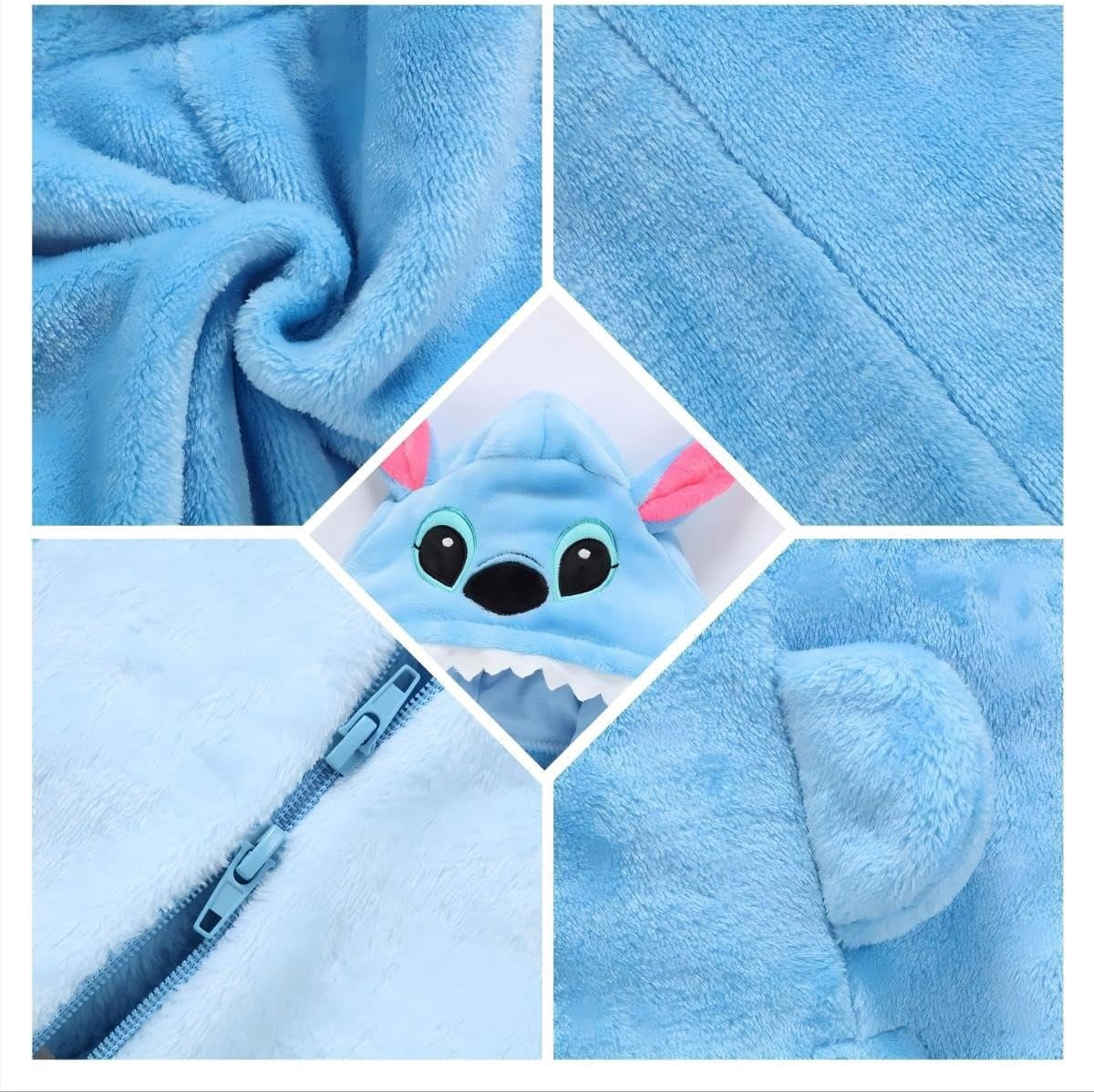 Unisex Baby Animal Onesie Flannel Hooded Romper for Infants Toddlers (0-3 Years) Winter Jumpsuit for Boys and Girls