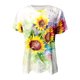 thumbnail image 4 of ICHUANYI Clearance Women's Casual Sexy Fashion Summer Round-Neck T-Shirt Printed Short Sleeve Tops Blouse(Yellow, M) ICHUANYI WER2023080913596, 4 of 5