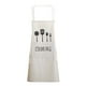thumbnail image 1 of Delantal de Cocina Lavable de Pvc para Mujer | Delantal de Cocina Japonés con Bolsillos Grandes, Hebilla Ajustable, Resistente Al Aceite, Fácil de Limpiar, con Toallas de Mano de Terciopelo para La L, 1 of 1