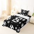 thumbnail image 5 of Erosebridal Initial Alphabet S Twin Sheet Sets,Ball Sport Games Theme Kids Bedding For Football Boys 3 Pieces, 5 of 6