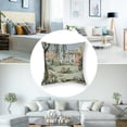 thumbnail image 5 of Acheng Chinoiserie Pillow Cover Set of 2, Asian Scenic Coral Green Blue Throw Pillows Farmhouse Chinoiserie Outdoor Decorative Pillowcase Cushion Cover for Home Sofa Bedroom 20x20in, 5 of 7