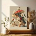 thumbnail image 6 of Groovy Frog Christmas Canvas Print, Mushroom Retro Xmas Art, Festive Holiday Fun Kitchen Wall Decor, 6 of 8