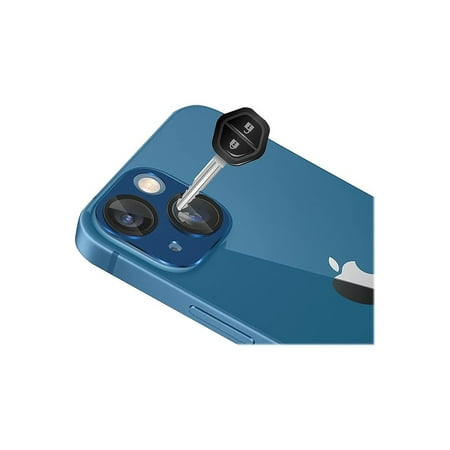 SaharaCase - ZeroDamage Camera Lens Protector for Apple iPhone 13 and iPhone 13 mini (2-Pack) - Blue